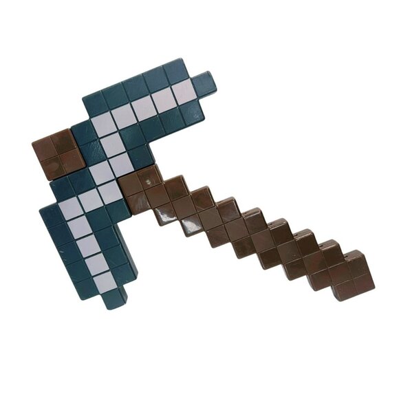 Minecraft Iron Pick Axe Weapon Play Accessory 2017 Cosplay Costume Mattel - Picture 1 of 4